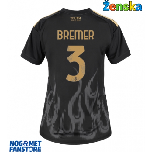Juventus Gleison Bremer #3 Rezervni Dres za Ženska 2026-27 Kratak Rukav